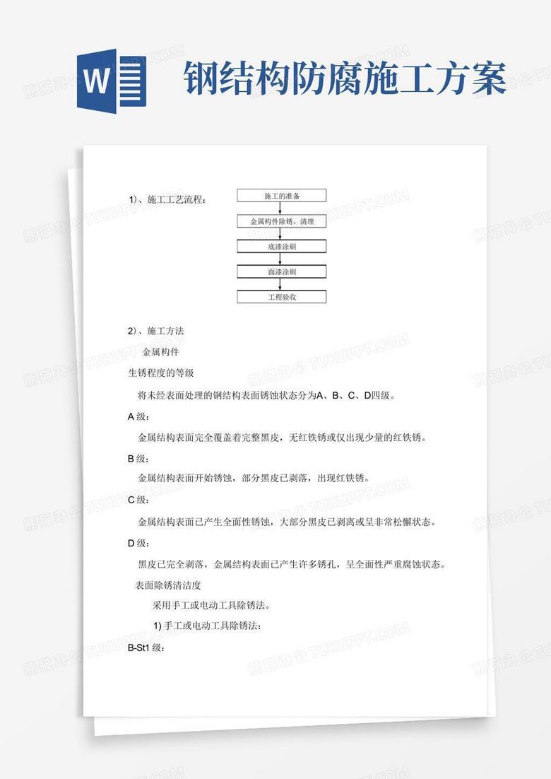 方便的钢结构防腐油漆施工方案(完整版)