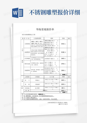 不锈钢雕塑报价详细