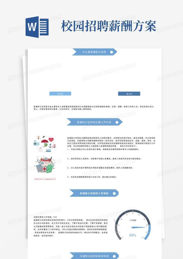 高考志愿填报就业职业岗位分析求职面试实习薪酬薪资待遇应届生校园招聘指南之医健险公估师