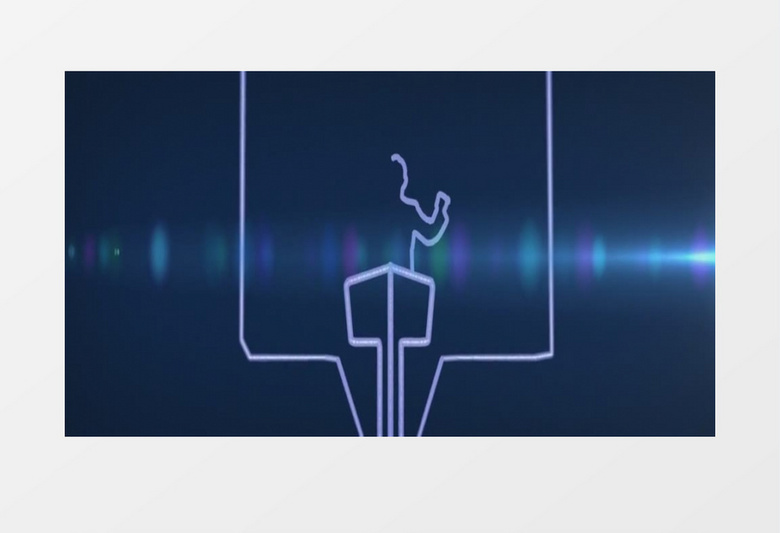 光效五线谱悦动的音符有音乐背景视频