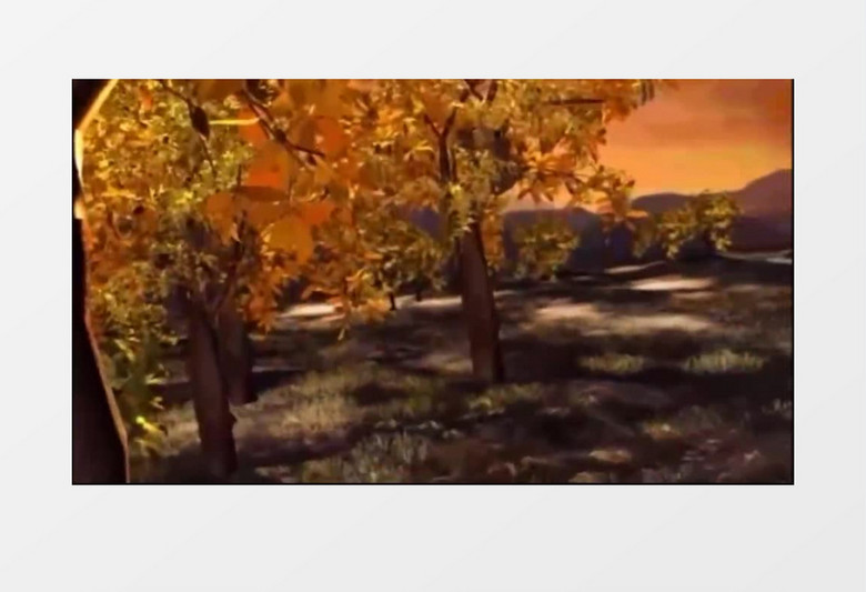 古典怀旧风金秋有音乐背景视频