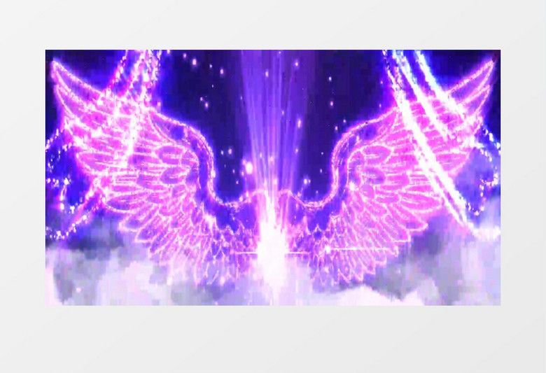 梦幻卡通行走的女孩守护天使背景视频有音乐