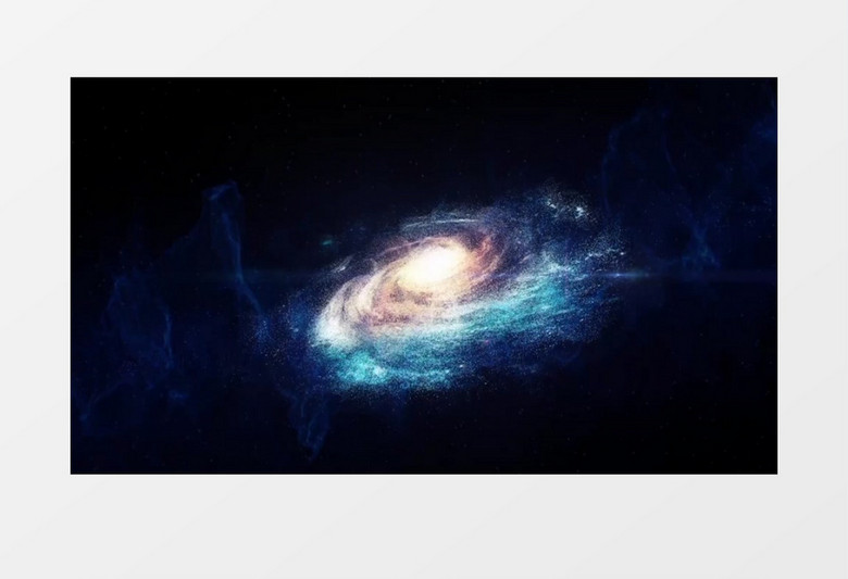 梦幻粒子星云有音乐背景视频素材