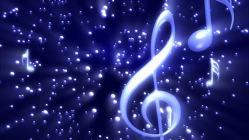 飘落的粒子音符背景视频(有音乐)