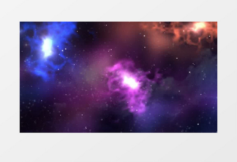 唯美动态创意星光星云空间背景视频（有音乐）
