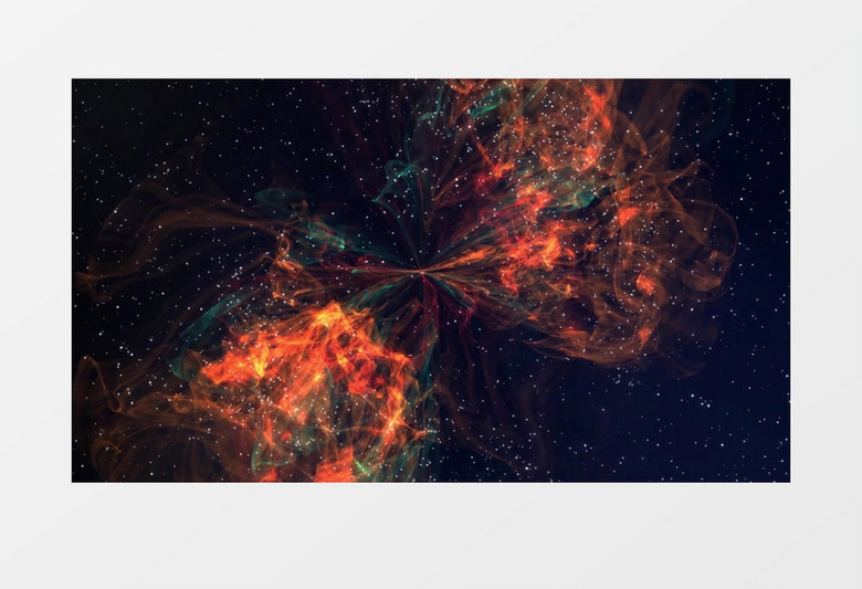 4K绚丽宇宙光效星云背景视频（有音乐）