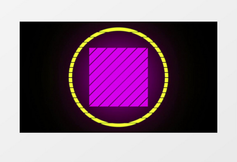 动感几何方圆动态光效效果视频素材(有音乐)