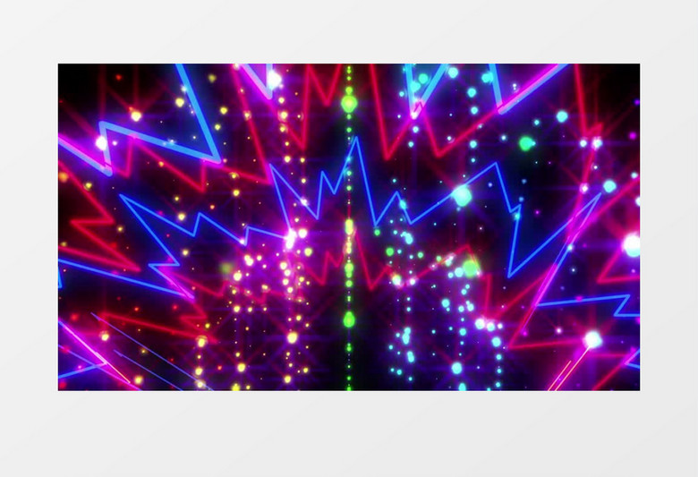 动感几何光点线条酒吧VJ视频素材(有音乐)
