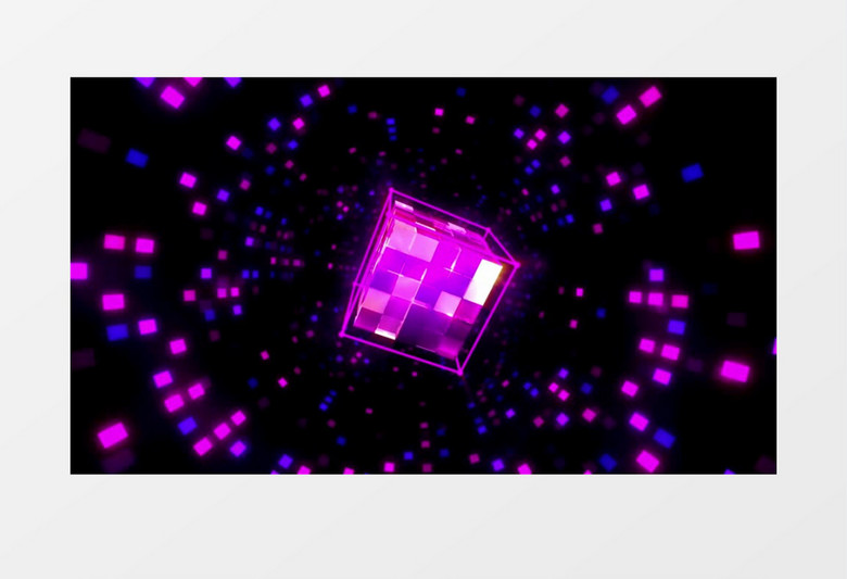 酷炫时空隧道光效片头动感VJ酒吧夜场视频(有音乐)