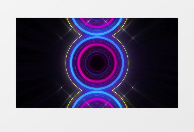 动感几何光点粒子VJ酒吧夜店视频素材(有音乐)