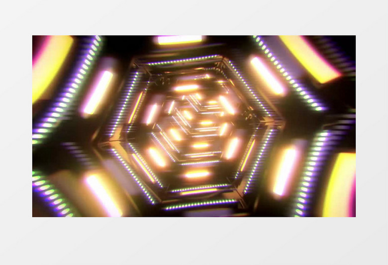 动感节奏光线点时空穿梭视频素材(有音乐)