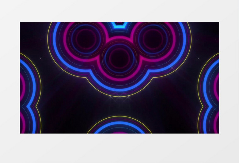 动感节奏多彩几何VJ酒吧视频素材(有音乐)