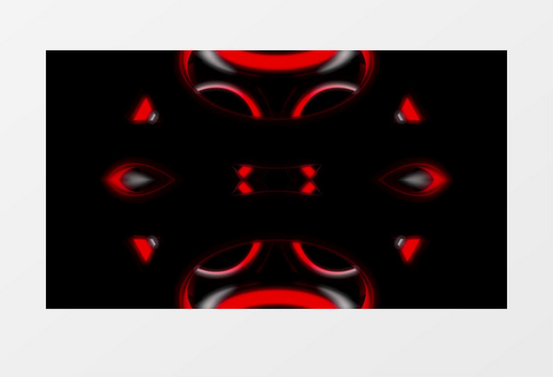 红色圆环光环动感视频素材(有音乐)