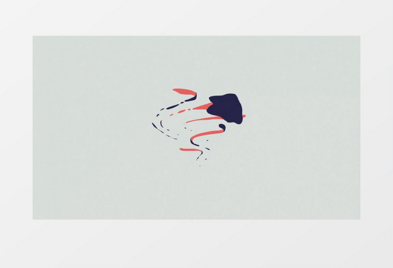 简洁扁平化液体Logo动画AE视频模板