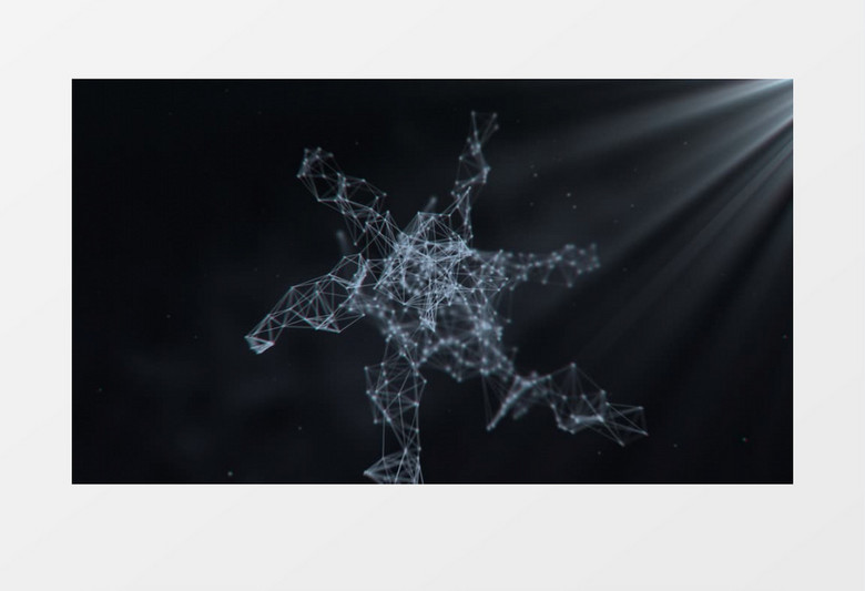 Plexus粒子背景Logo动画AE视频模板