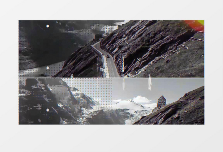 动态分屏旅游视频开场