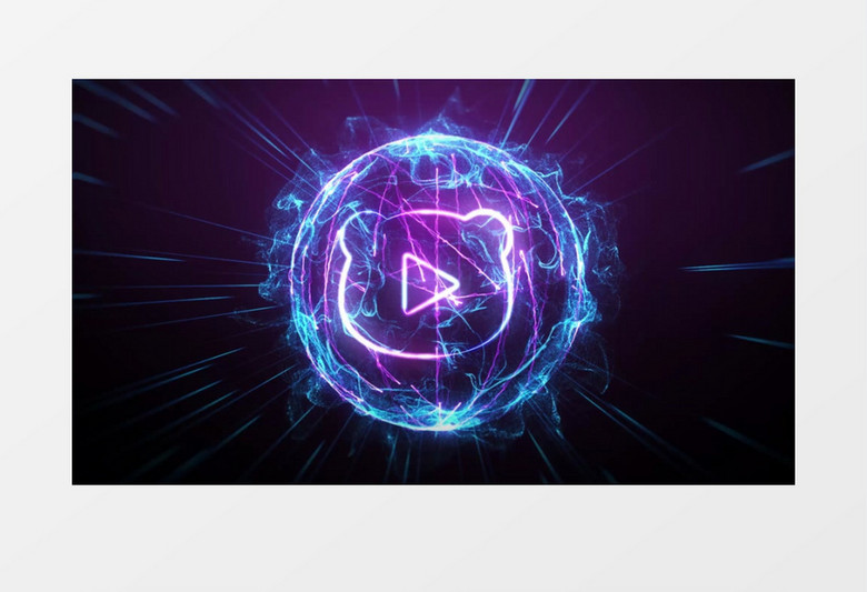  大气能量球爆炸Logo动画AE视频模板