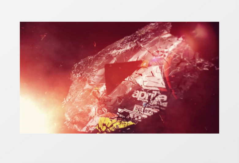 大气震撼商务破碎效果片头视频AE视频模板