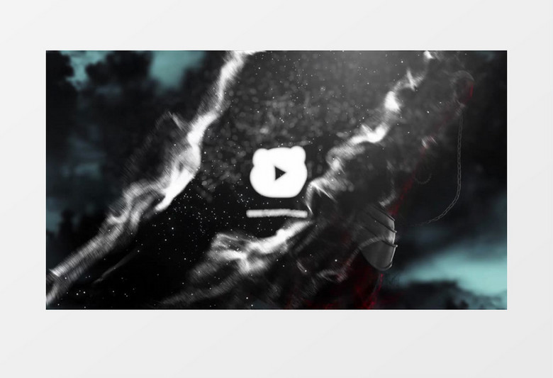 创意黑暗死亡骑士Logo动画AE视频模板