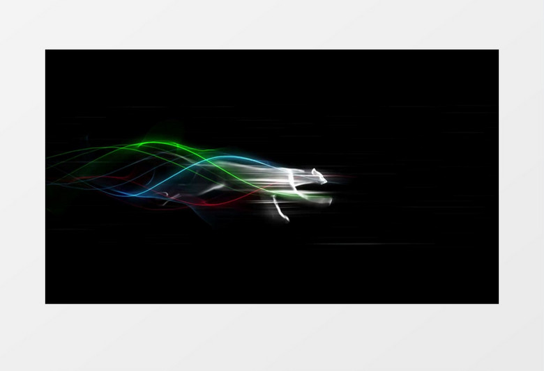 猎豹奔跑演变logo标志展示AE视频模板