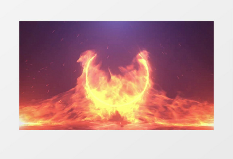 大气火焰燃烧Logo动画AE视频模板