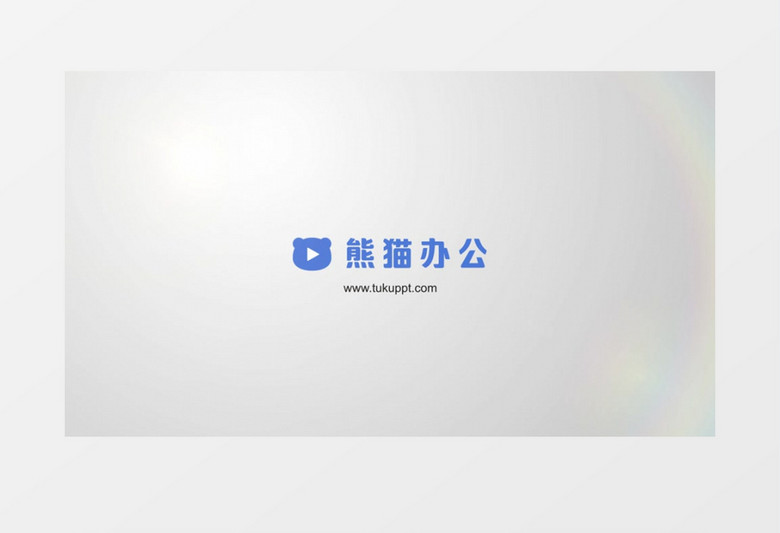 简洁翻转扫光Logo动画AE视频模板