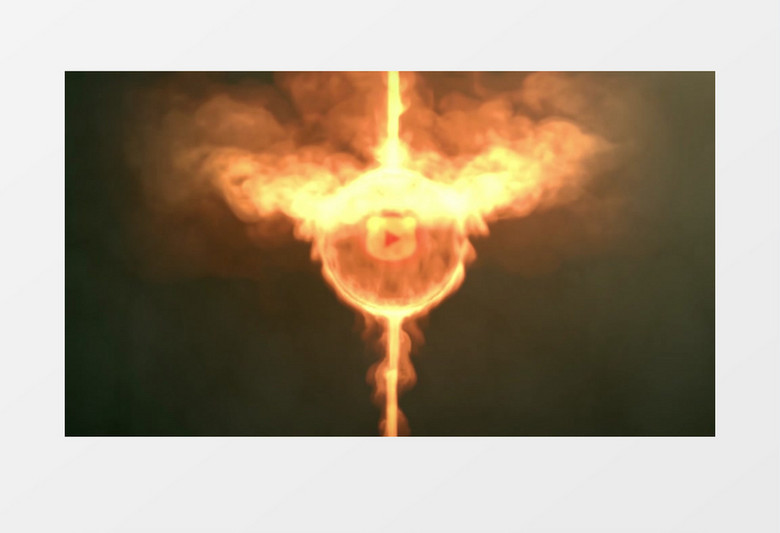 震撼烟雾火球Logo动画AE视频模板