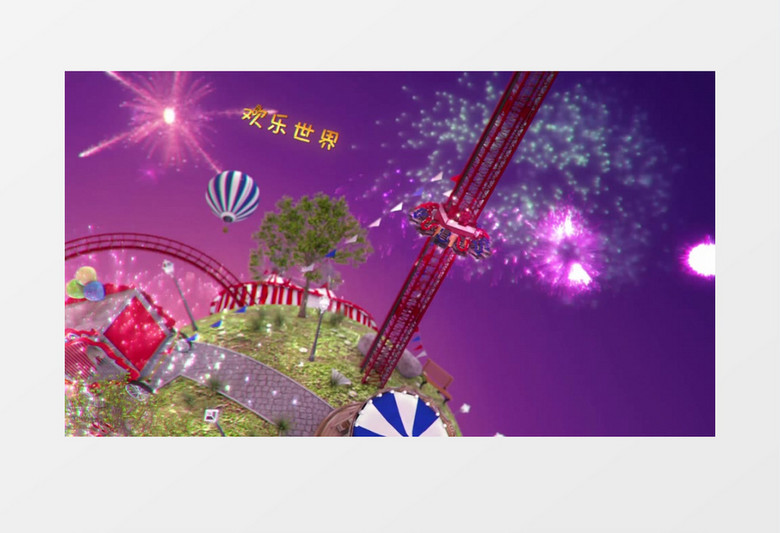 可爱卡通创意马戏团片头AE视频模板