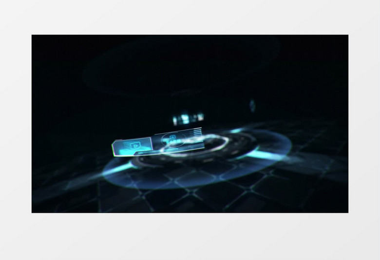 科幻未来界面动画标志logo展示ae模板