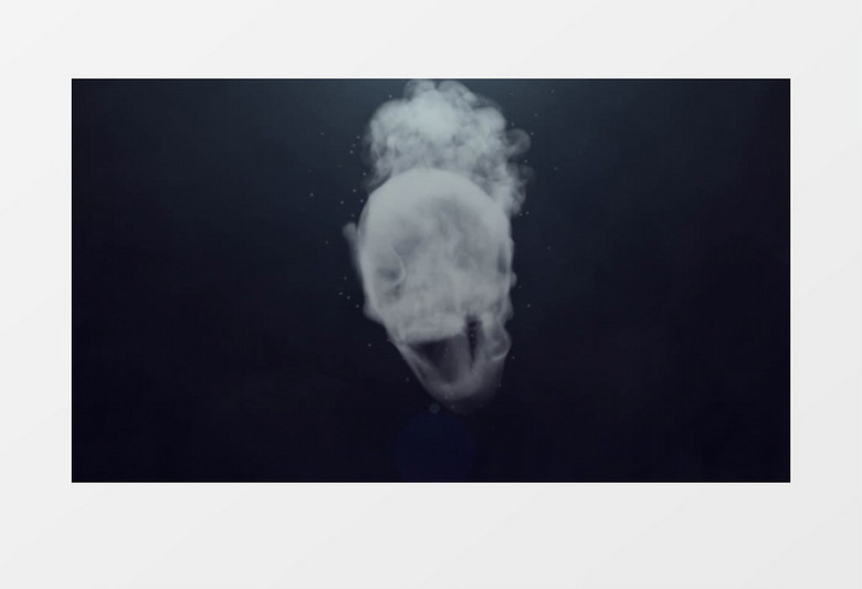 震撼烟雾骷髅头Logo动画AE视频模板