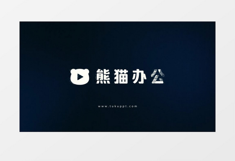 简洁故障效果标志logo动画AE视频模板