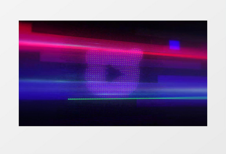 LED故障效果标志logo动画AE视频模板