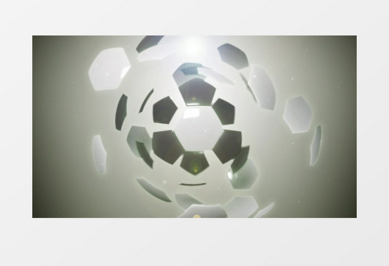 创意动感足球标志logo动画AE视频模板