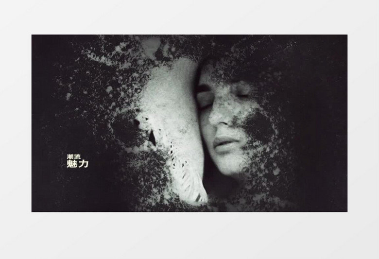 泼墨多彩幻灯片片头ae模板