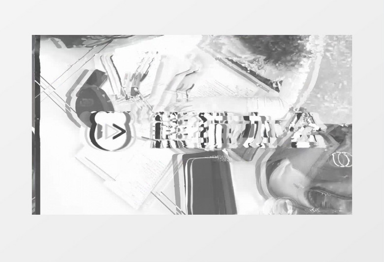 大气商务故障扭曲效果logo动画AE视频模板