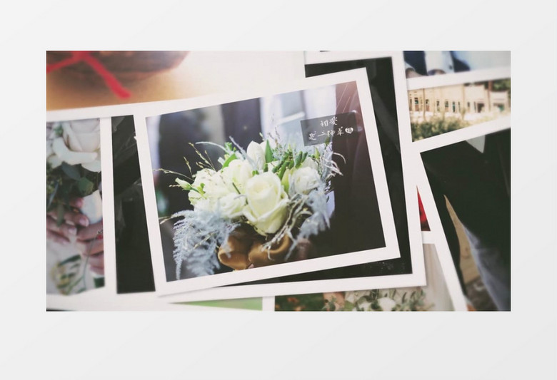 暖光爱情幸福记忆相册展示AE模板