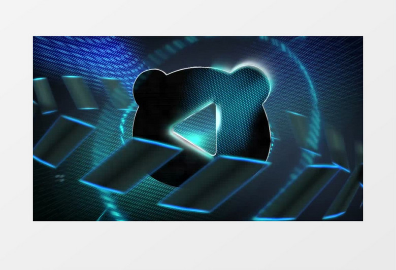 科幻风三维动作科技logo标志动画ae模版