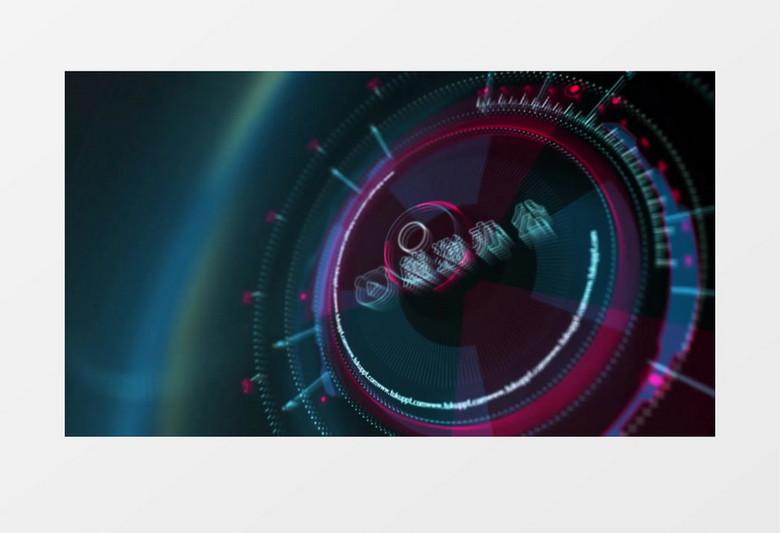 高科技界面演绎企业logo标志动画模板