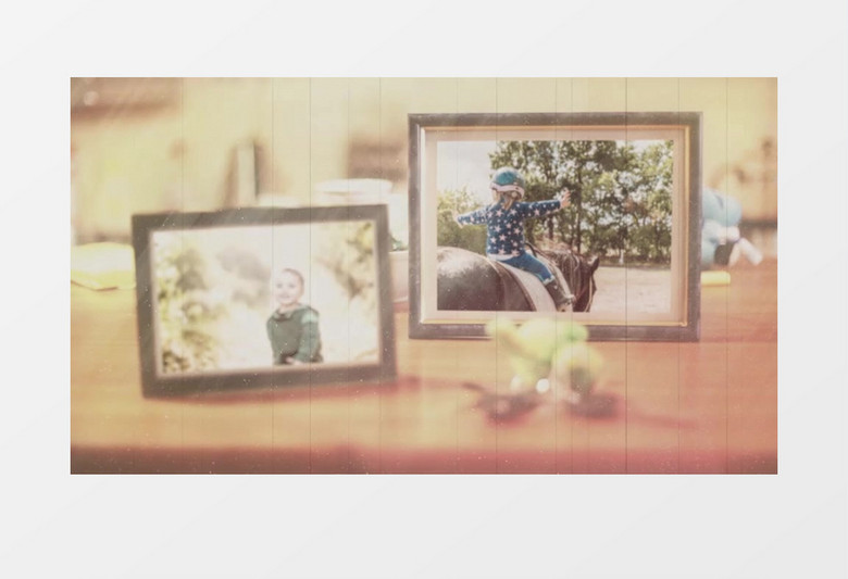 桌上相框照片展示回忆片头ae模板