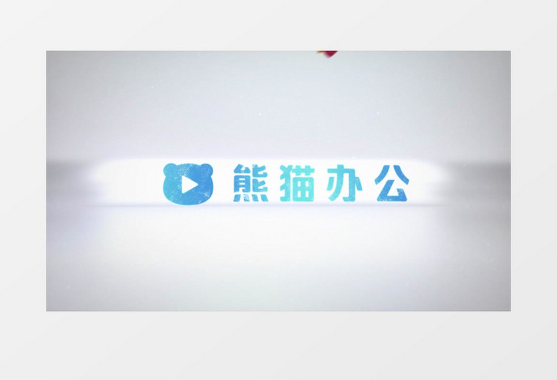 多彩三维线条旋转生长Logo动画AE视频模板
