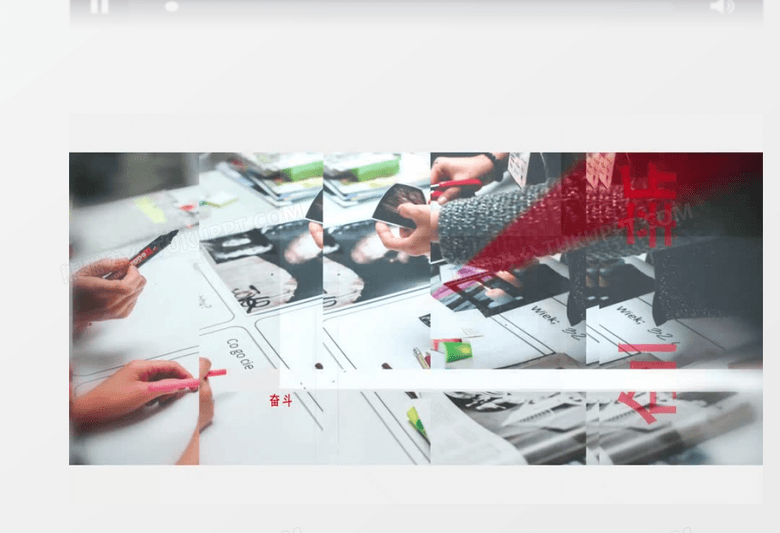 格子切换效果优雅片头ae视频模板