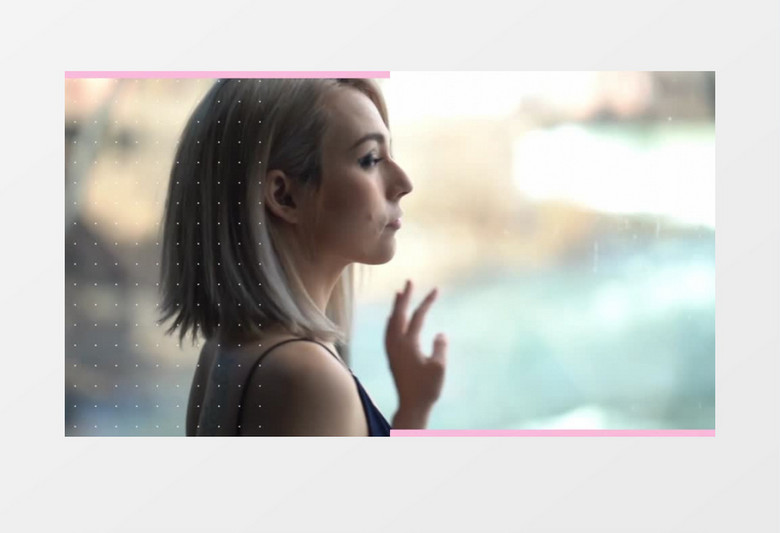 粉色时尚节奏感快闪文字视频片头