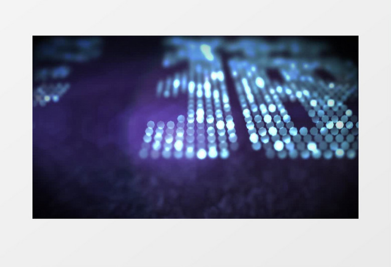 闪亮霓虹光点标志演绎AE视频模板