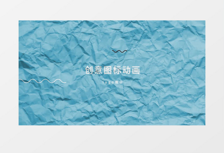 创意折纸logo动画展示AE视频模板