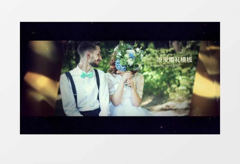 唯美浪漫婚礼图文展示AE视频模板