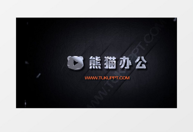 金属质感粒子火花标题LOGO展示AE视频模板