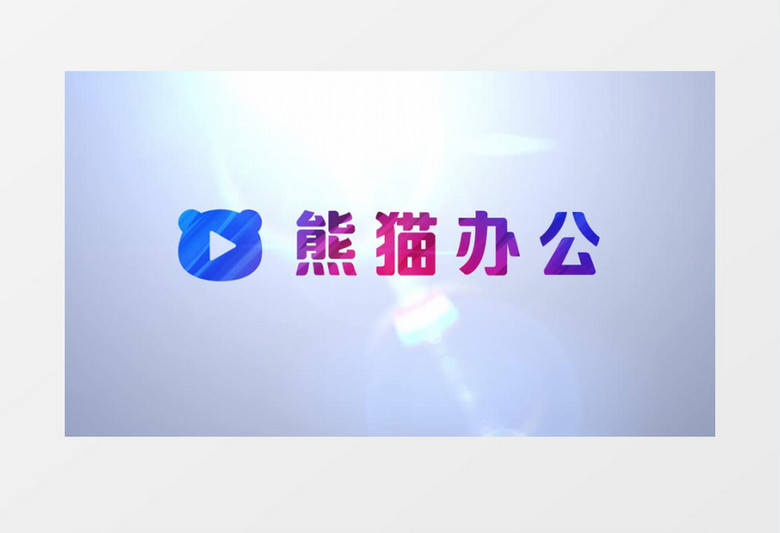 简单的粒子logo展示ae视频模板