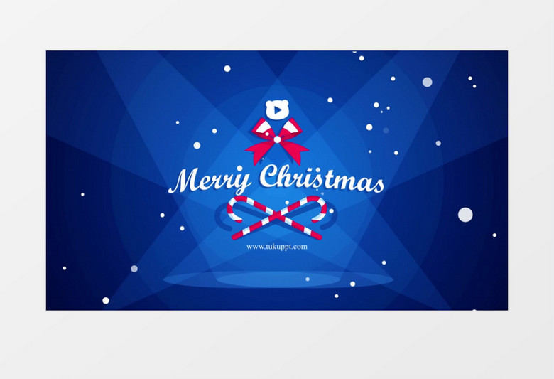 圣诞老人标志片头ae视频模板