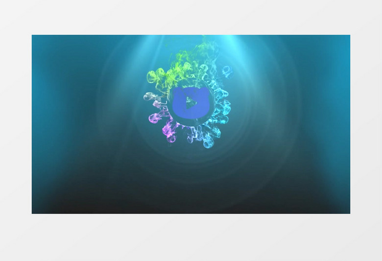 彩色交汇logo展示ae视频模板