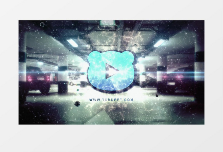 大气粒子流体球标志展示ae模板